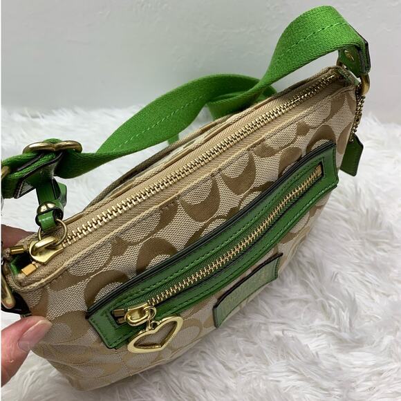 COACH Poppy Canvas Signature Crossbody - Picture 4 of 13